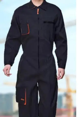 Work Overall Uniform Men Women Work Coverall Car Repairman Jumpsuit Workshop Mechanic Work Clothes Fly pockets Warehouse Rompers