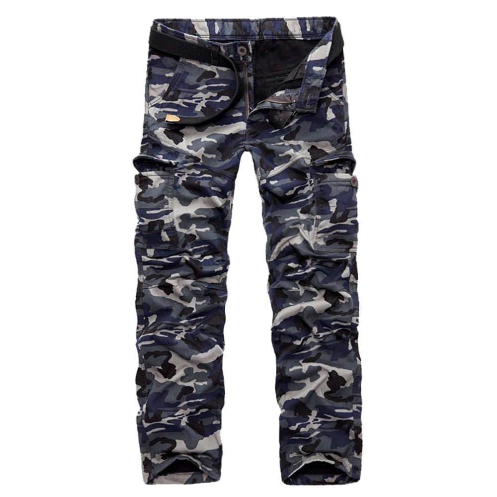 HoHigh quality men's jeans camouflage hunting pants multi-pocket men's army pants (without belt)