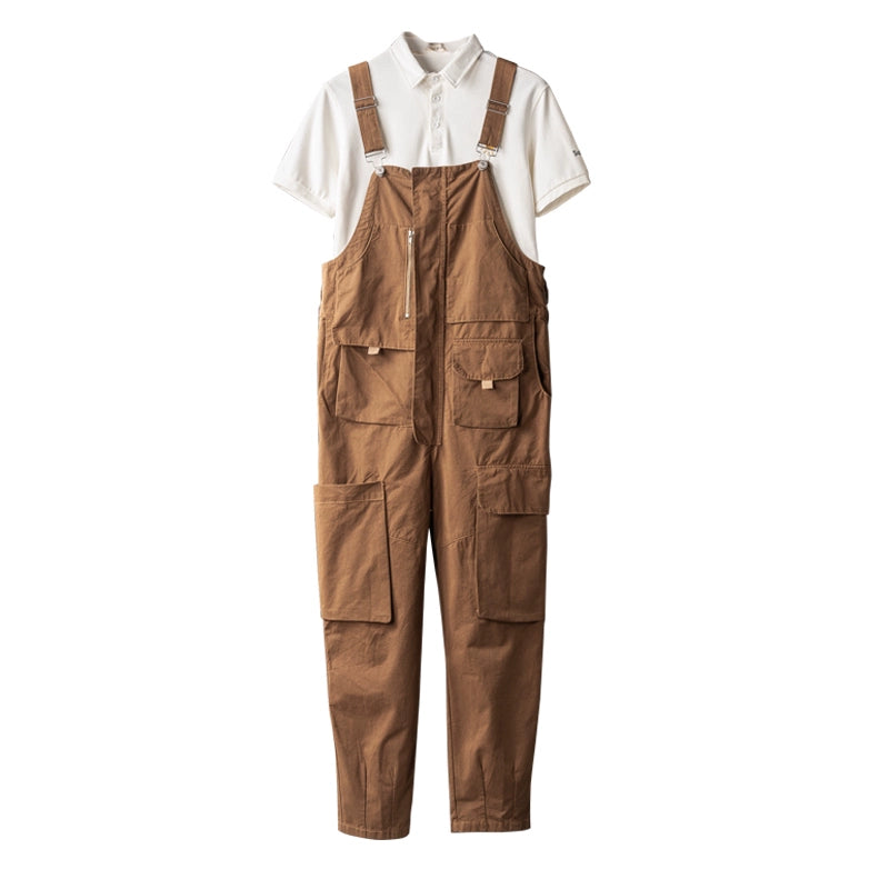 Hip Hop Light Green Couple's Idle Style Suspenders Workwear