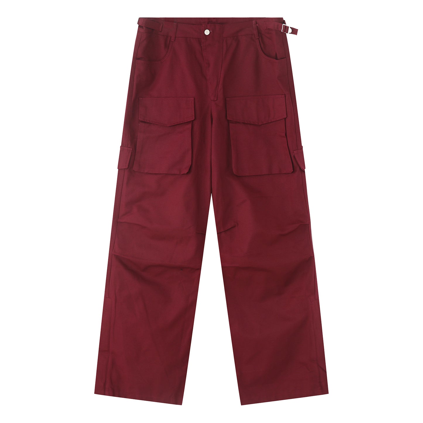 Autumn New Style Large Pocket Design Loose Cargo Pants