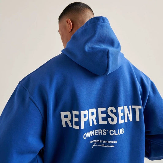 Present Track Basic Style Special-Interest Fashion Brand American Autumn and Winter Loose Men Couple Hooded Sweater