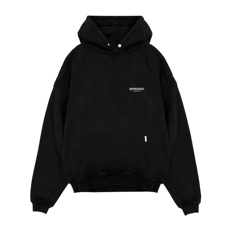 Present Track Basic Style Special-Interest Fashion Brand American Autumn and Winter Loose Men Couple Hooded Sweater