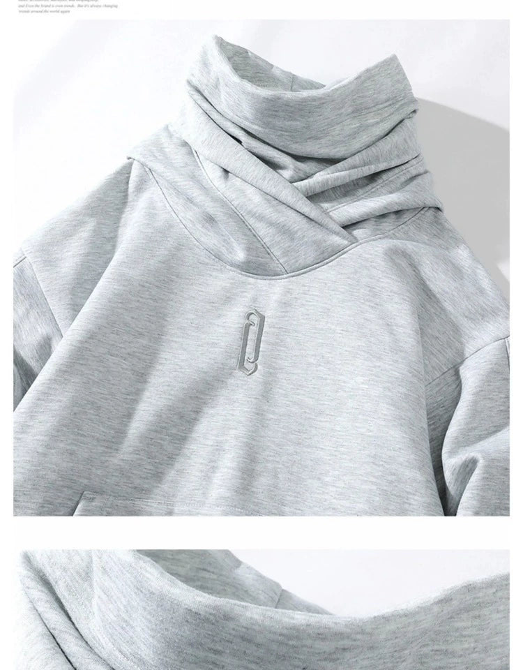 Heavy Weight Dark Gray Hoodie Oversize Sweatshirt