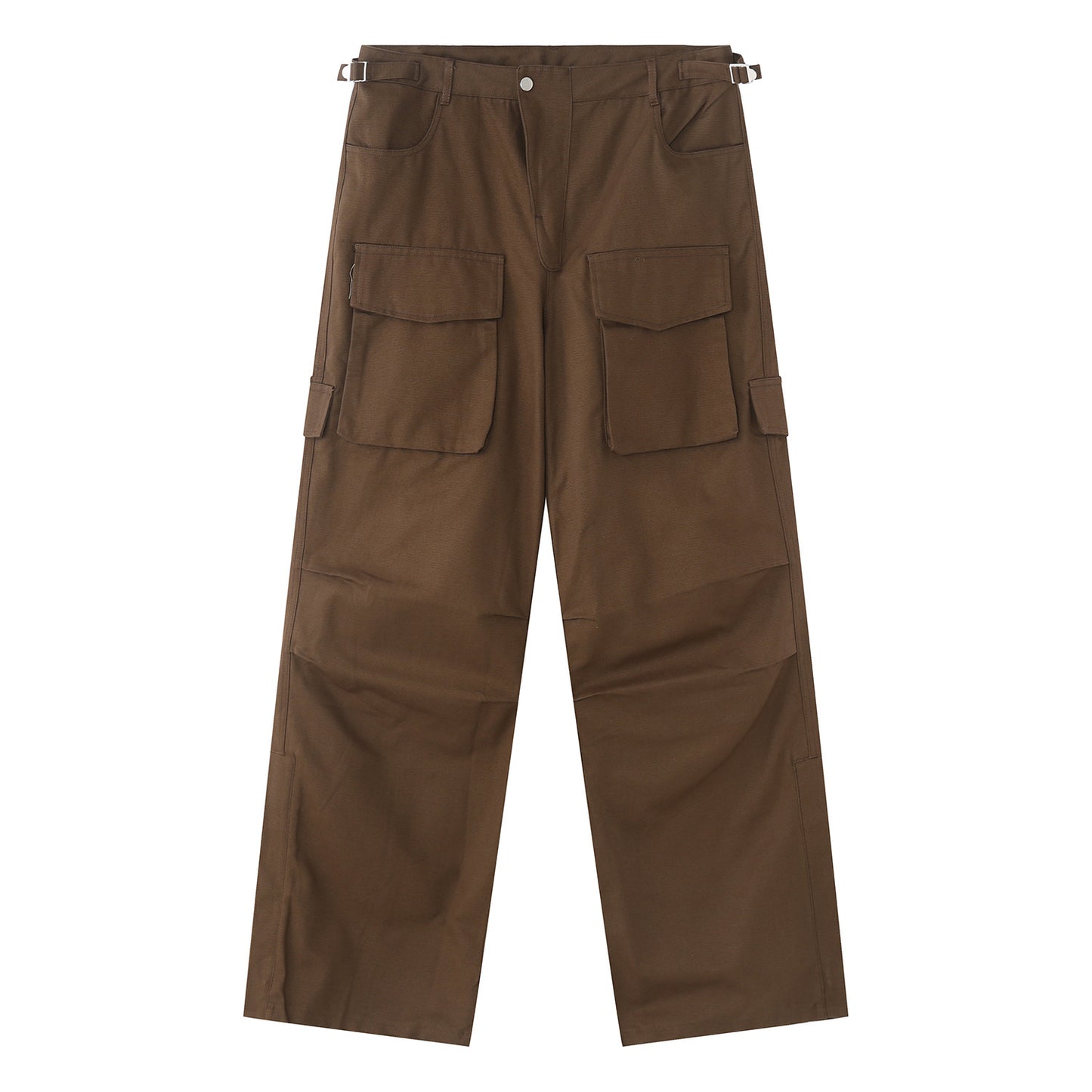 Autumn New Style Large Pocket Design Loose Cargo Pants