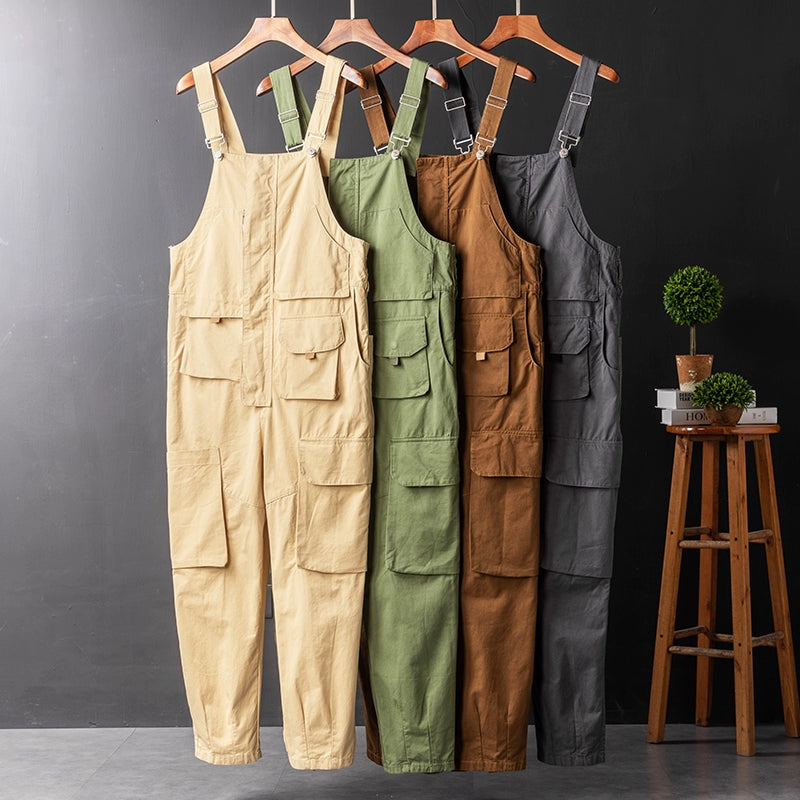 Hip Hop Light Green Couple's Idle Style Suspenders Workwear