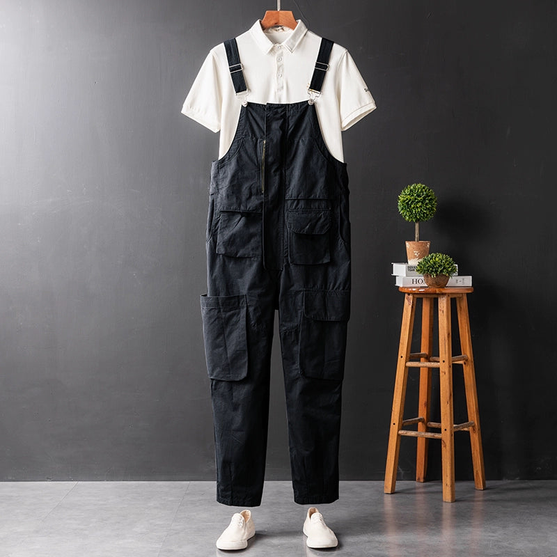Hip Hop Light Green Couple's Idle Style Suspenders Workwear