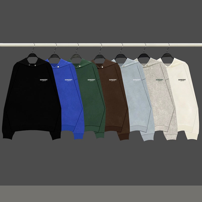 Present Track Basic Style Special-Interest Fashion Brand American Autumn and Winter Loose Men Couple Hooded Sweater