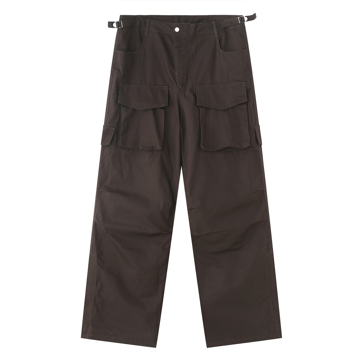 Autumn New Style Large Pocket Design Loose Cargo Pants