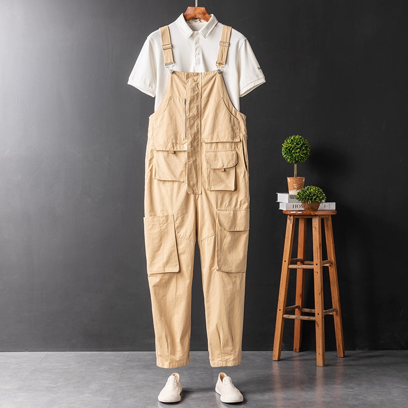 Hip Hop Light Green Couple's Idle Style Suspenders Workwear
