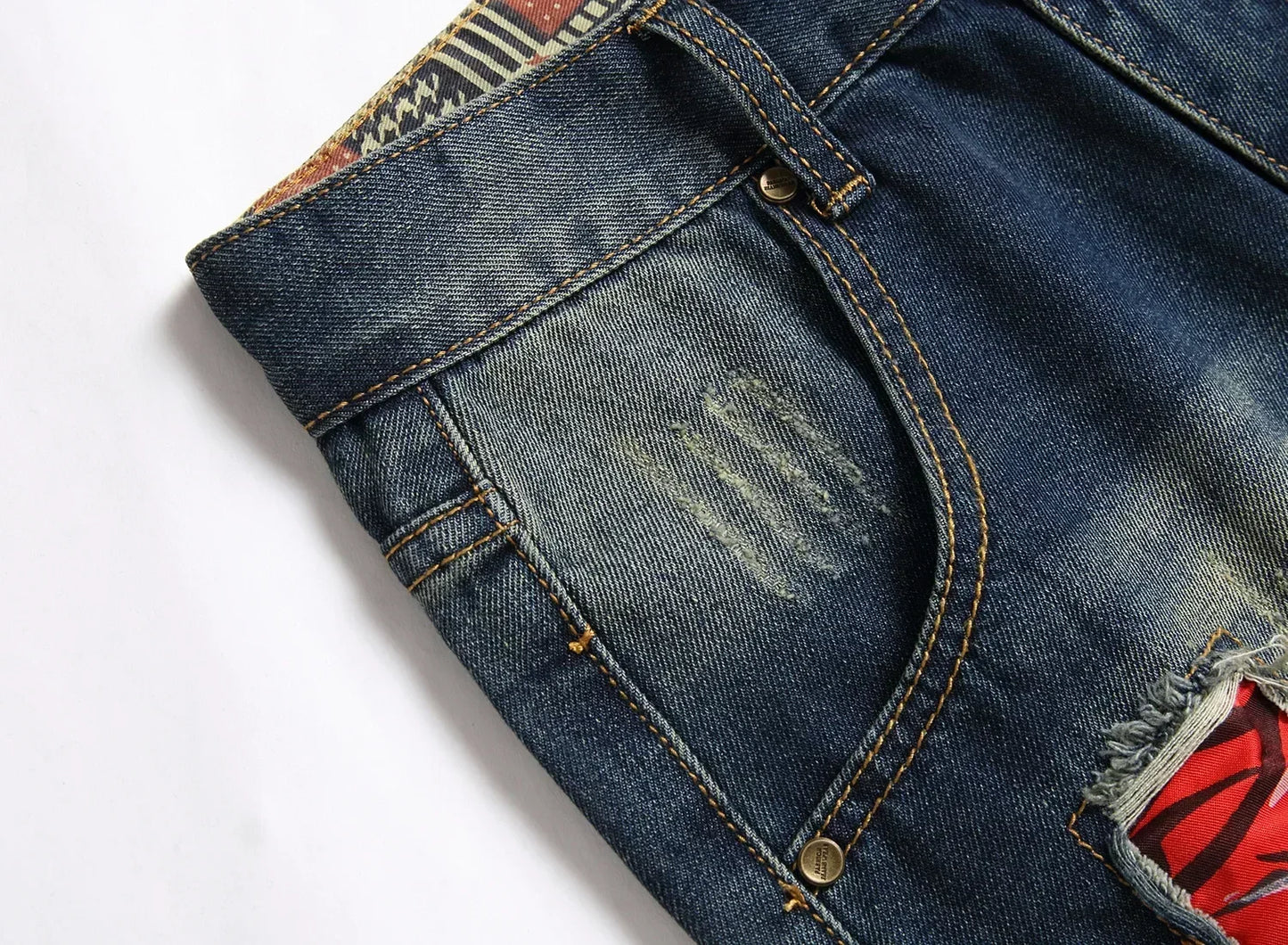 New Summer Vintage Washed Men Denim Shorts Casual Fashion Street Wear Ripped Hole Patches Distressed Male Straight Jeans Shorts