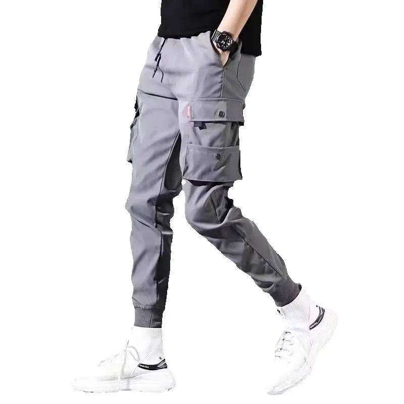 New Men's Cargo Pants, Thin Trousers, Comfortable and Breathable, Outdoor Casual, Wearable, Running, Cycling, Multi-pocket