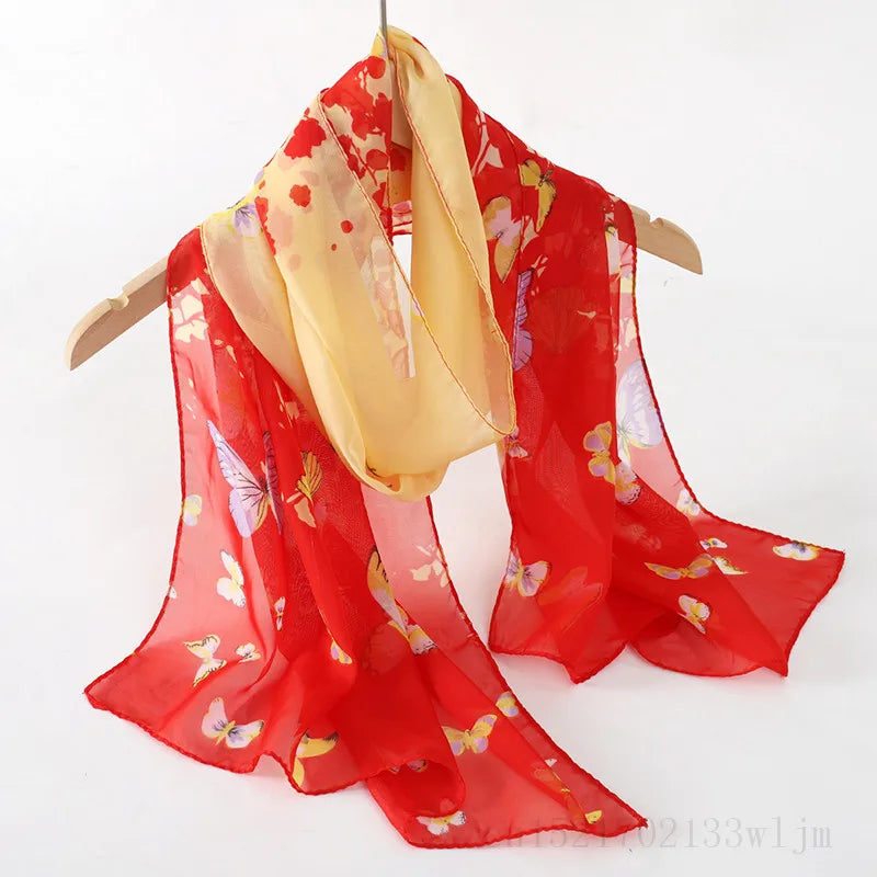 New Fashion Spring/Summer Women Print Headband Beach Chiffon Scarf Shawls Female Long Wraps Panama Beach Sunscreen Hijab