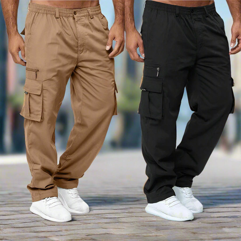 Men's Cargo Pants Casual Multi Pockets Military Tactical Pants Male Outwear Loose Straight slacks Long Trousers Plus size