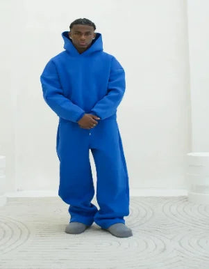 Men's Casual Sweatshirt Set Comfortable Streetwear Style Two-Piece Outfit for Men