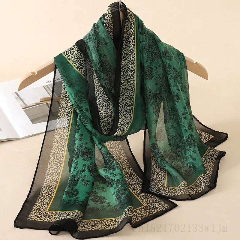 New Fashion Spring/Summer Women Print Headband Beach Chiffon Scarf Shawls Female Long Wraps Panama Beach Sunscreen Hijab