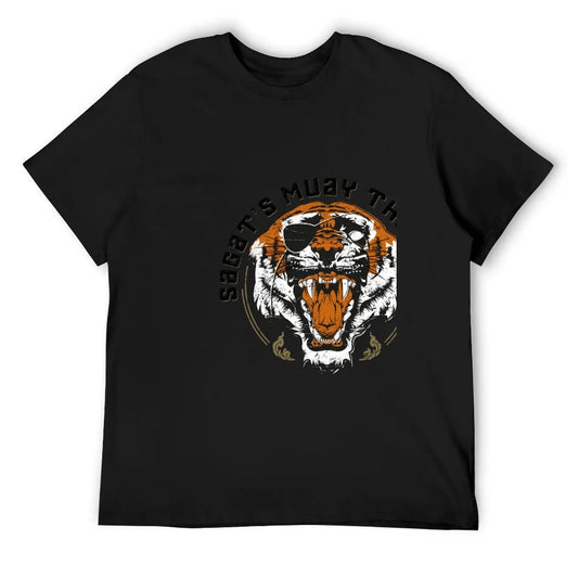 Sagat&x27;s Muay Thai Gym T-Shirt animal prinfor boys aesthetic clothes anime tshirt sports fans funny t shirts for men