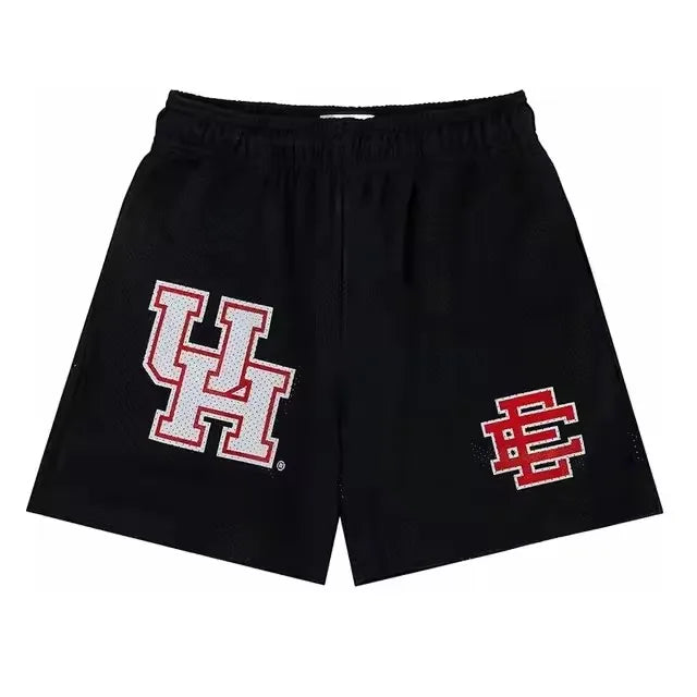2025 New Summer EE ERIC EMANUEL Basic Mesh Short Classic Floral Printed Gym Shorts Men's Basketball Sports Casual