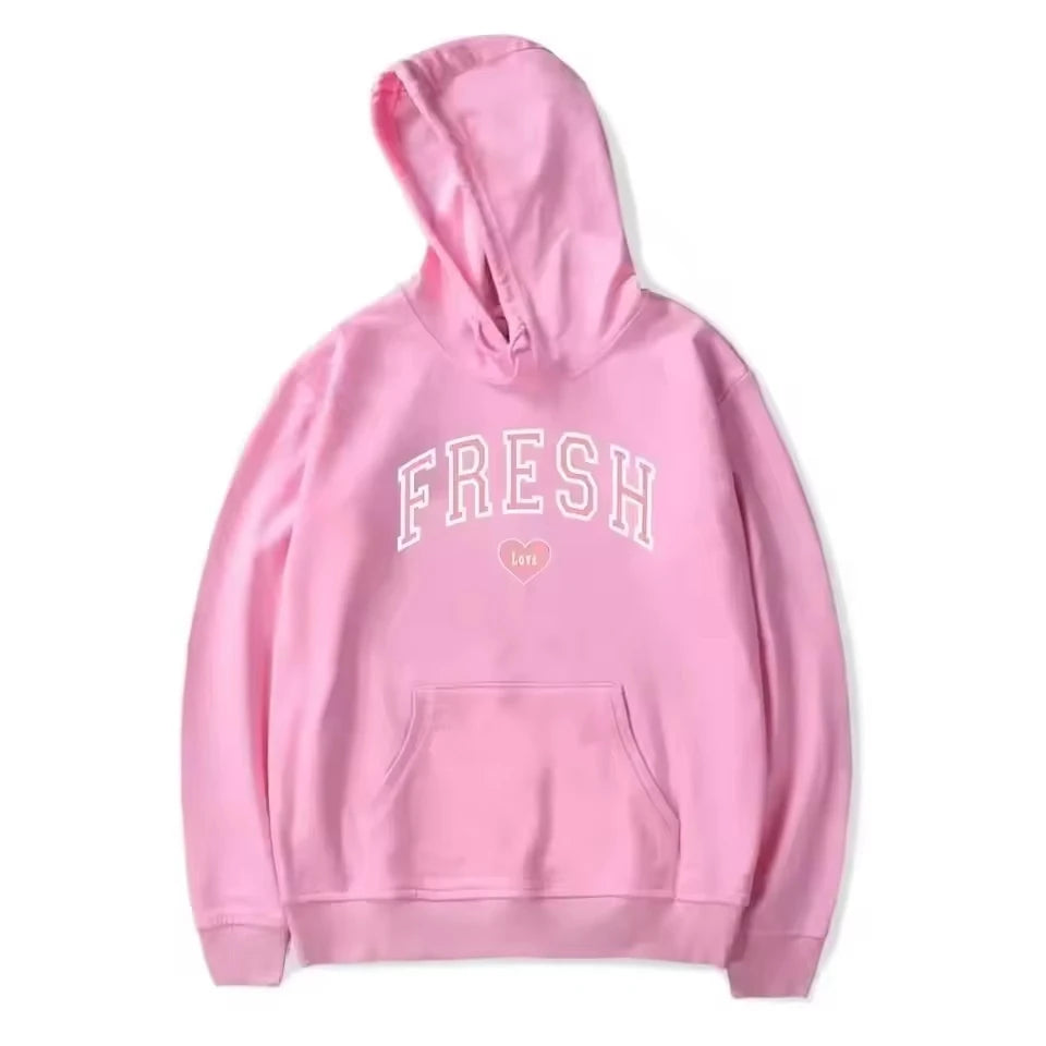 ‌Unisex: Harajuku Print Pullover Hoodies – Fashion Streetwear for Matching Couples WY0160