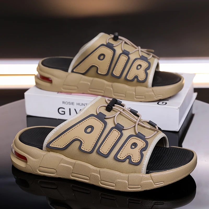 Slippers Men Air Cushion Design Slide Man Summer New PVC Soft Non-slip Men's Sports Slippers for Men Flip Flops Chanclas Hombre