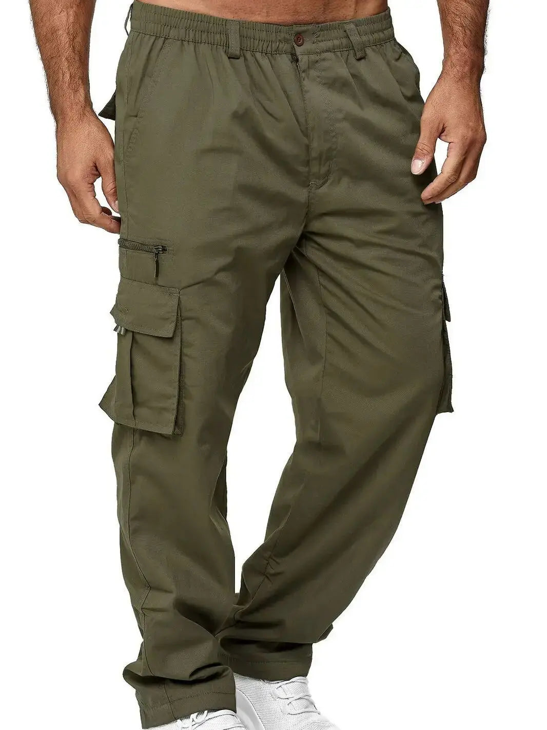 Men's Cargo Pants Casual Multi Pockets Military Tactical Pants Male Outwear Loose Straight slacks Long Trousers Plus size