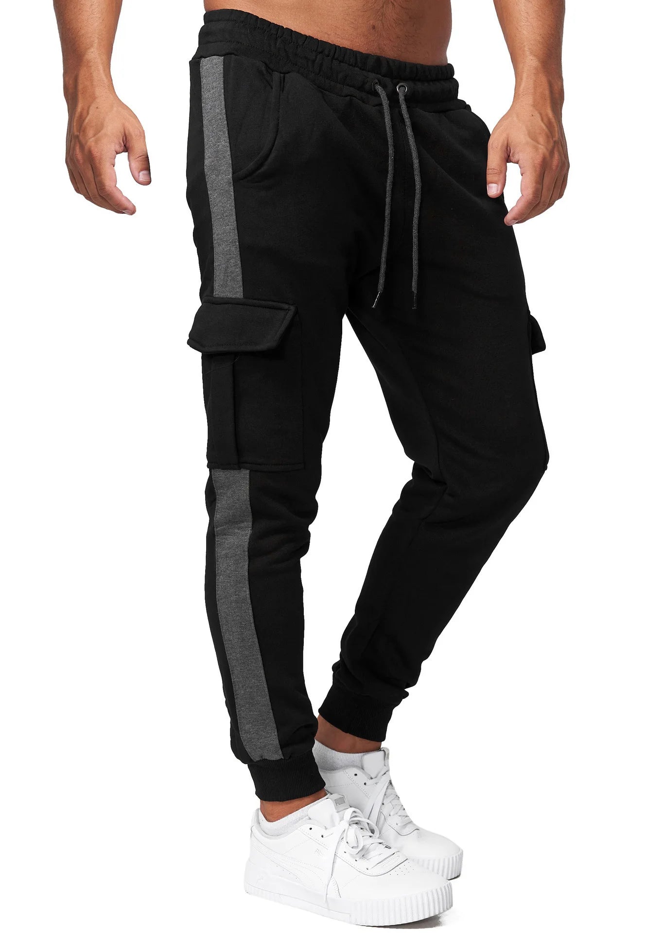 New Winter Sweatwear Men Plush  Fleece Sweatpant Lambswool Thermal Trousers Casual Pants Windproof Warm Cotton Pants