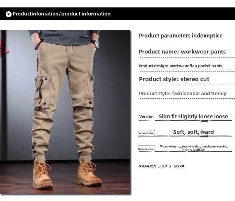 Workwear pants men's straight leg 2025 new functional urban outdoor commuting mountain tactical casual pants