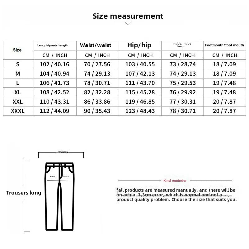 American New Men's Sports Pants Spring and Autumn Breasted Plaid Stitching Design Casual Pants Loose Straight Men's Sweatpants