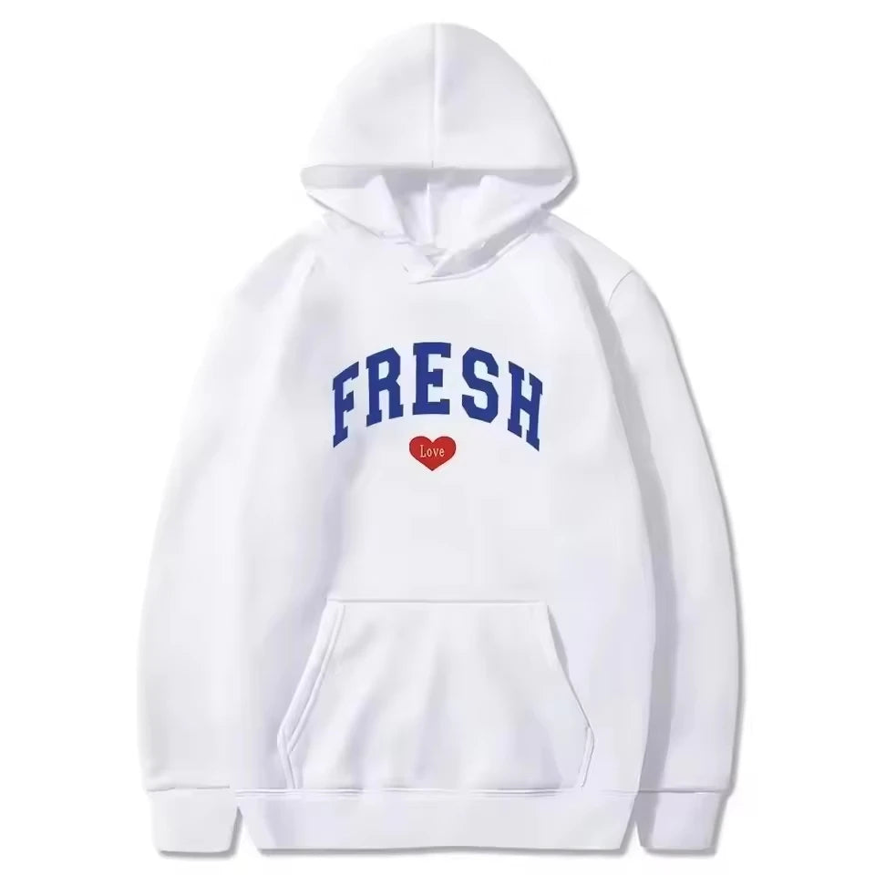 ‌Unisex: Harajuku Print Pullover Hoodies – Fashion Streetwear for Matching Couples WY0160