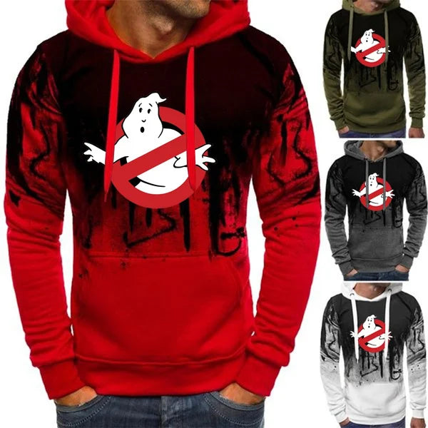 New Arrival Ghostbusters Printed Men's Camouflage Hoodies Autumn Winter Long Sleeve Sweatshirts Sports Hooded Pullovers