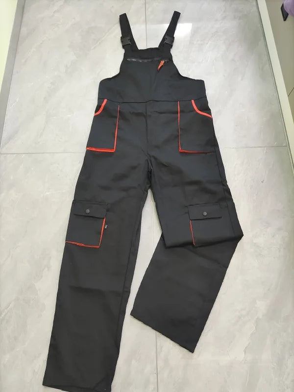 Work Overall Uniform Men Women Work Coverall Car Repairman Jumpsuit Workshop Mechanic Work Clothes Fly pockets Warehouse Rompers