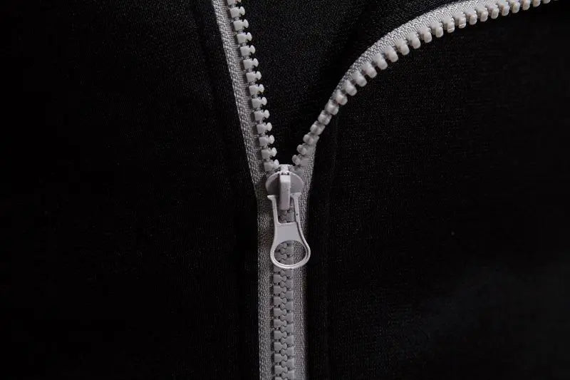 New Men Sweatshirts Jackets Korean Style Daily Casual Sportwear Simple Side Zipper Hooded Tracksuits Youth Hoodies Outerwear