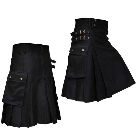 Kilts Men's Utility Kilt for Men Modern Hybrid Cotton & Tartan Kilts Scottish