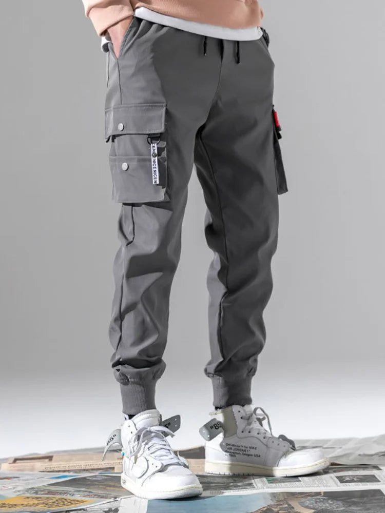 New Men's Cargo Pants, Thin Trousers, Comfortable and Breathable, Outdoor Casual, Wearable, Running, Cycling, Multi-pocket