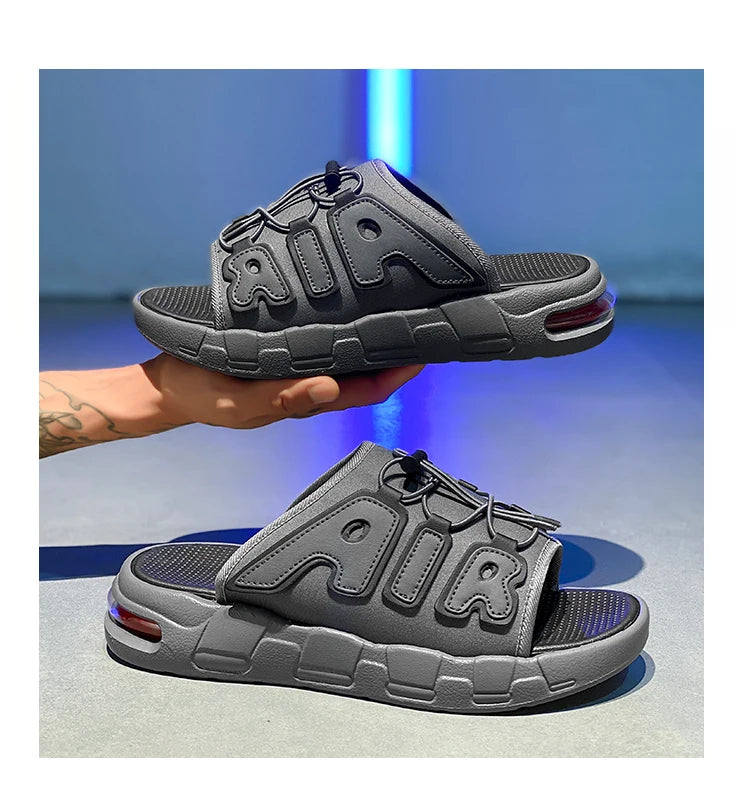 Slippers Men Air Cushion Design Slide Man Summer New PVC Soft Non-slip Men's Sports Slippers for Men Flip Flops Chanclas Hombre