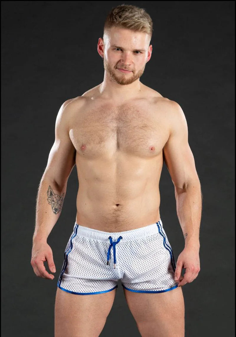 Men's sweatpants hole dry breathable sexy beach outdoor casual three-quarter pants（MNDK-05)