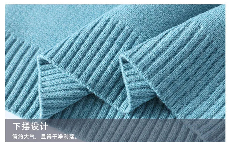 2025 Autumn Men Casual Sweater Tassels Patchwok Cute Couple Sweaters Round Neck Long Sleeve Male Knitted Harajuku Pullover