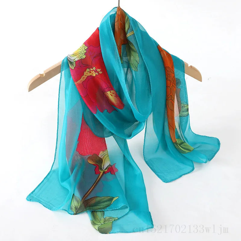 New Fashion Spring/Summer Women Print Headband Beach Chiffon Scarf Shawls Female Long Wraps Panama Beach Sunscreen Hijab