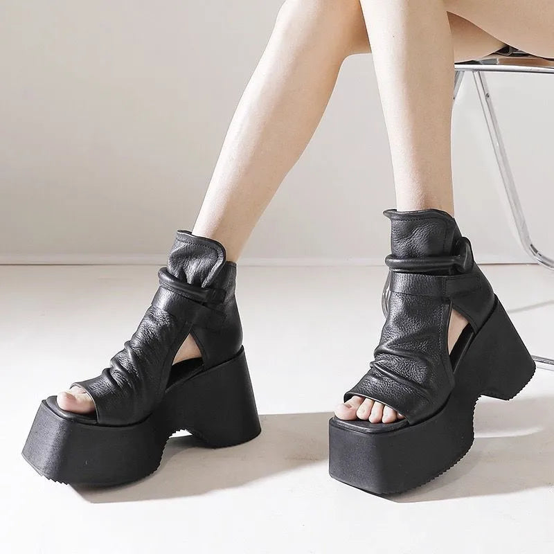 Wedge Sandal with Platform Woman Summer 2023 Fashion Casual Elegant Luxury Designer Urban News Trends Comfortable