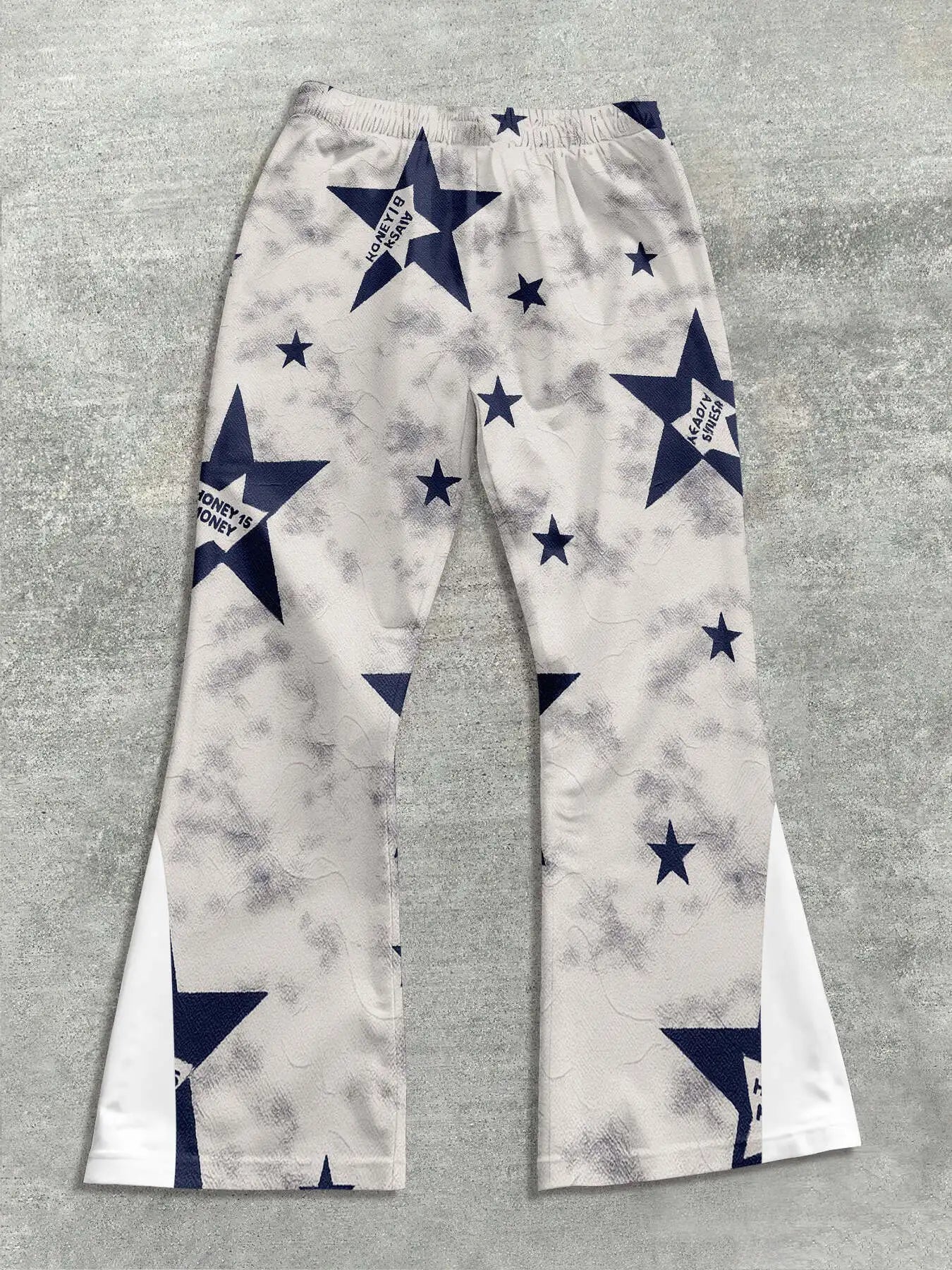 Y2k Flared Pants Men Loose 3D Print Trousers Casual Sweatpants Mid Waist Sporty Female Clothes Streetwear Hip Hop Vintage Pants