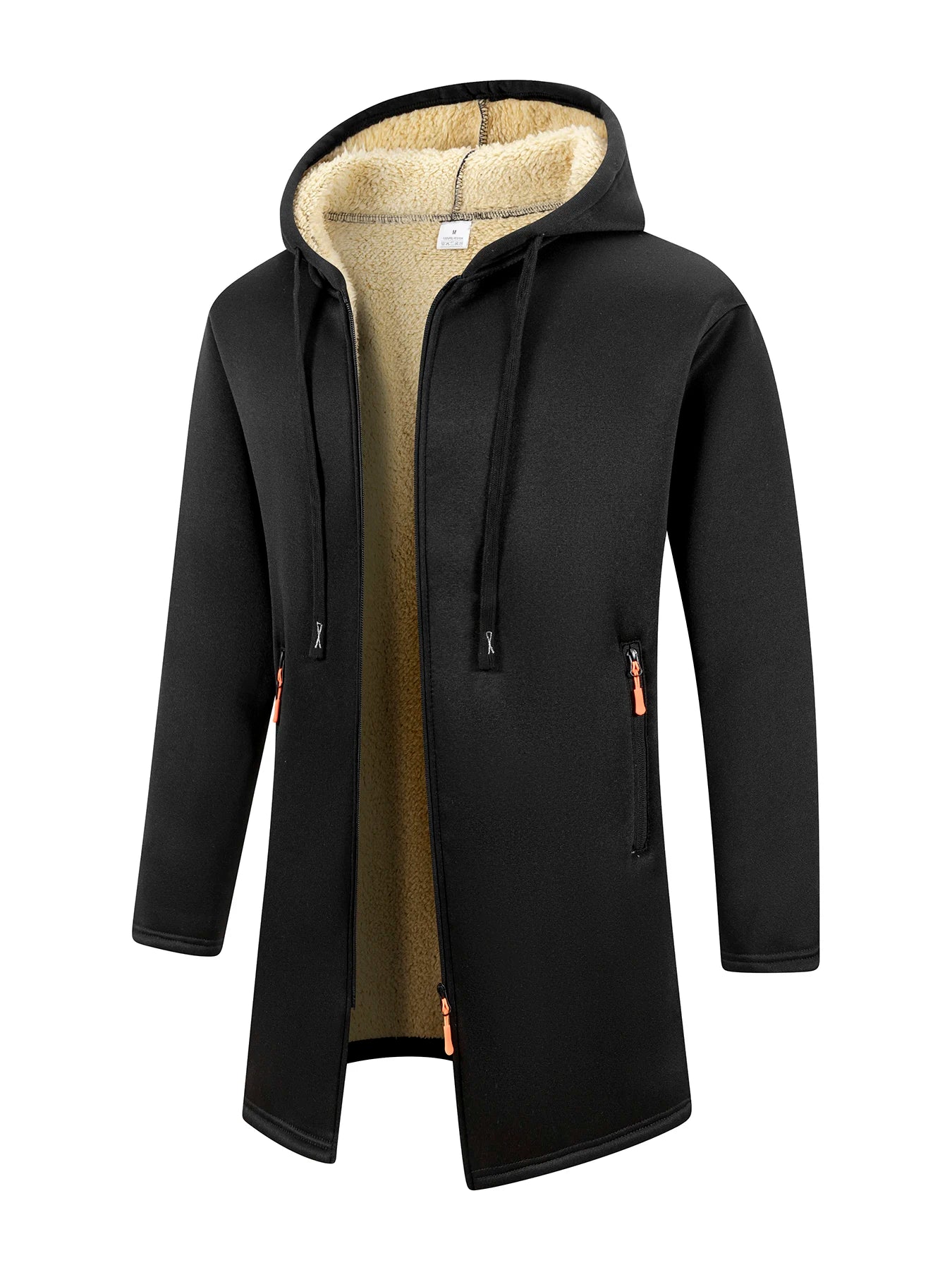 Men's Hoodies Winter Casual Solid Hooded Zip-Up Fleece Sweatshirts Long Sleeve Hoodie Men Sweatshirt Streetwear Hoody Cardigan