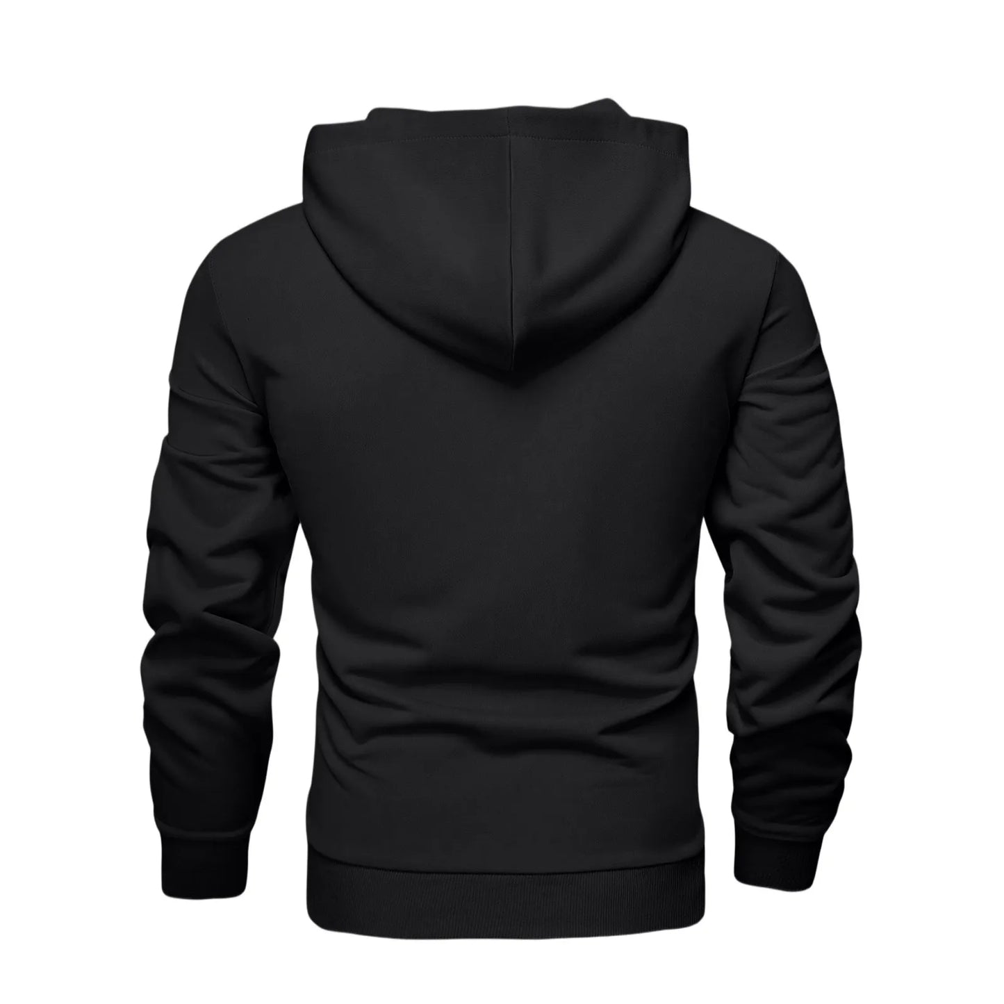 Men Autumn New Sweatshirt Tops Simple Solid Fitting Button Zipper Hoodie Daily Casual Sports Street Matching Pullover Sweatshirt