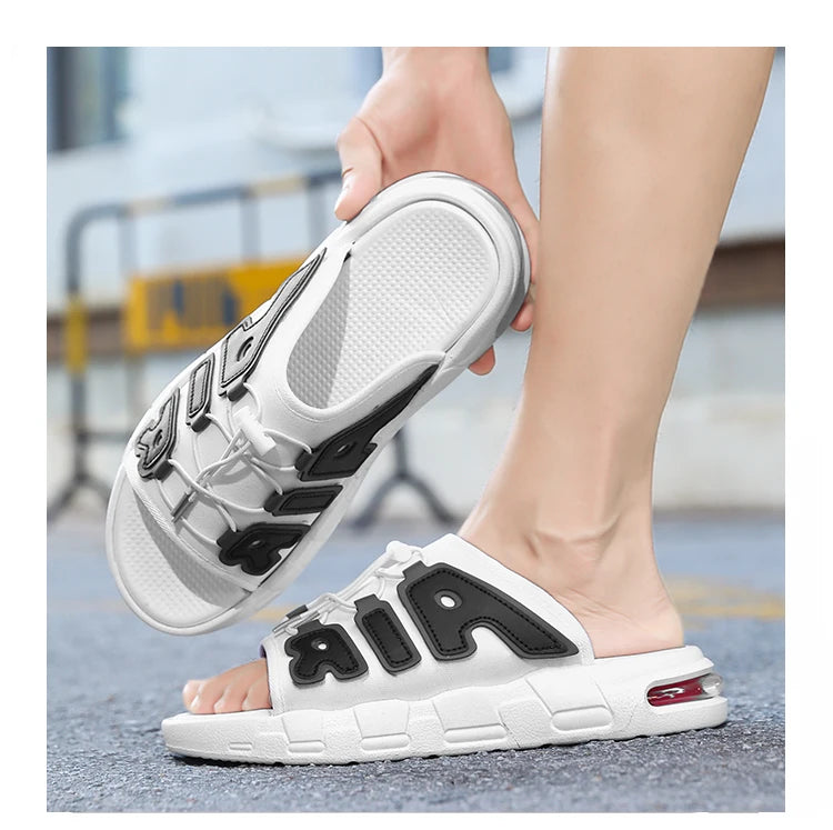 Slippers Men Air Cushion Design Slide Man Summer New PVC Soft Non-slip Men's Sports Slippers for Men Flip Flops Chanclas Hombre