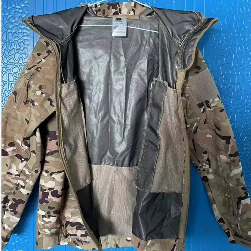 Men's Tactical Outdoor Jacket Army Summer Lightweight Climbing Training Windproof Windbreaker Anti - UV Tear - Resistant Smooth