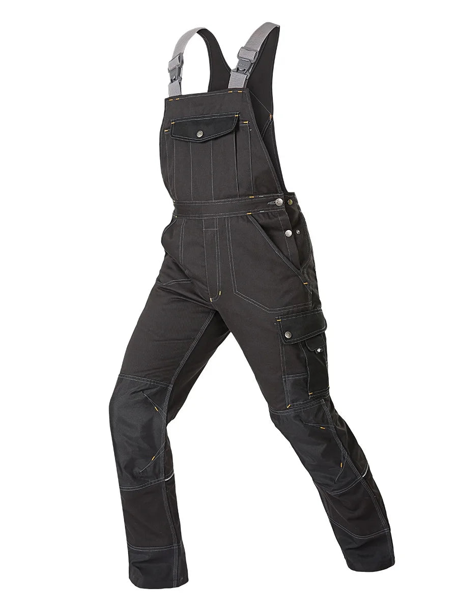 Welding Suit Working Bib Overalls Protective Working Jacket Men Workwear Tooling Uniform Mechanic Multi-Pocket Cargo Pants S-5XL