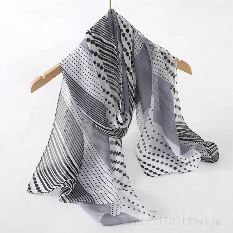 New Fashion Spring/Summer Women Print Headband Beach Chiffon Scarf Shawls Female Long Wraps Panama Beach Sunscreen Hijab