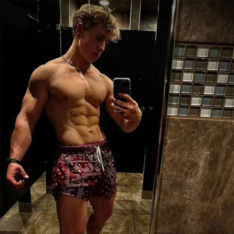 Mens Clothing IP Trend Casual Sports Shorts Gym Fitness Quick Dry Breathable Mesh Beach Basketball Jogger Short Pants Sweatpants