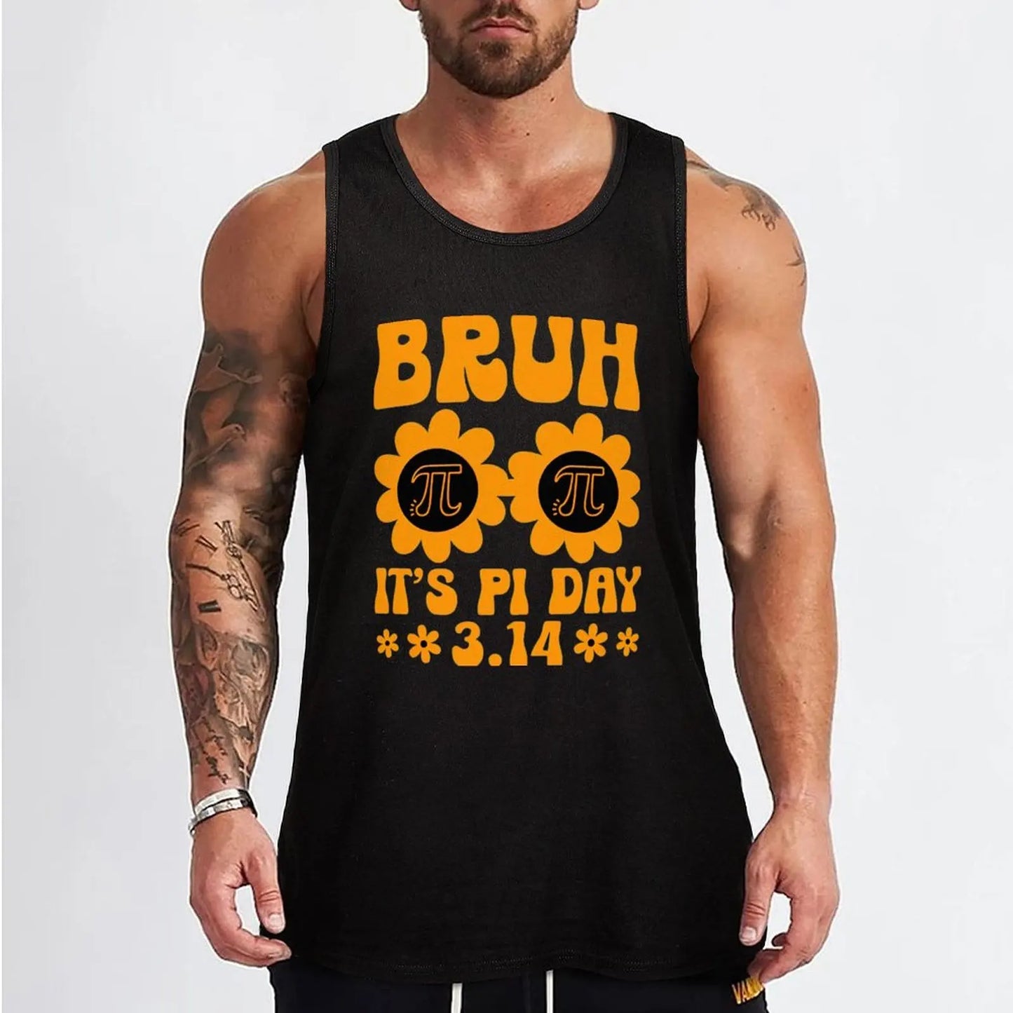 Bruh It’s Pi Day 3.14 Tank Top Man clothes for gym T-shirt male Body man anime t-shirts