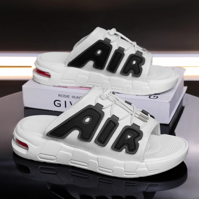 Slippers Men Air Cushion Design Slide Man Summer New PVC Soft Non-slip Men's Sports Slippers for Men Flip Flops Chanclas Hombre