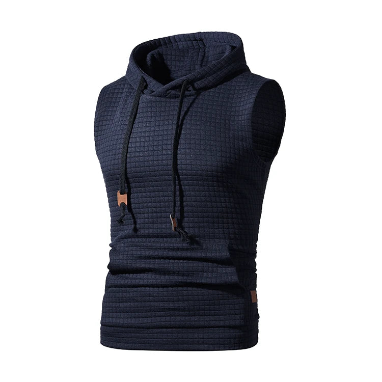 New Fashion Zipper Cardigan Sweater Mens Sleeveless Hooded Vest Jacket Plus Size S-4XL Streetwear Vest Hoodies