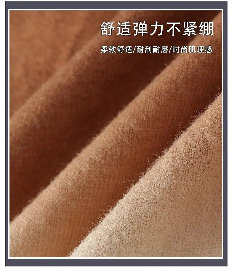 Men Turtleneck Sweater Classic Gradient Knitted Pullover Vintage American Fit Loose Harajuku Men's Knitwear Sweaters Multicolors